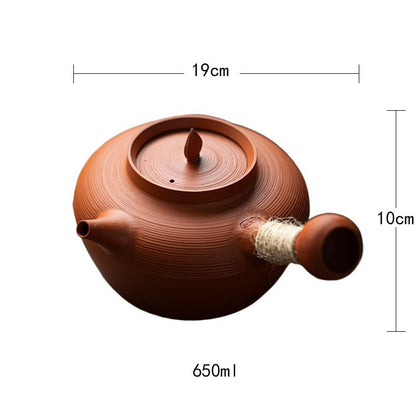 Gohobi Chaoshan Sand Pot Tea Set – Household Carbon Stove & Japanese Side Handle Teapot