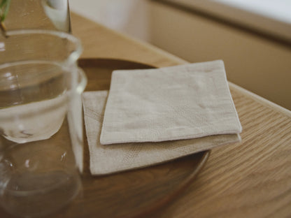Kinto FUTO Linen Coaster 110x110mm