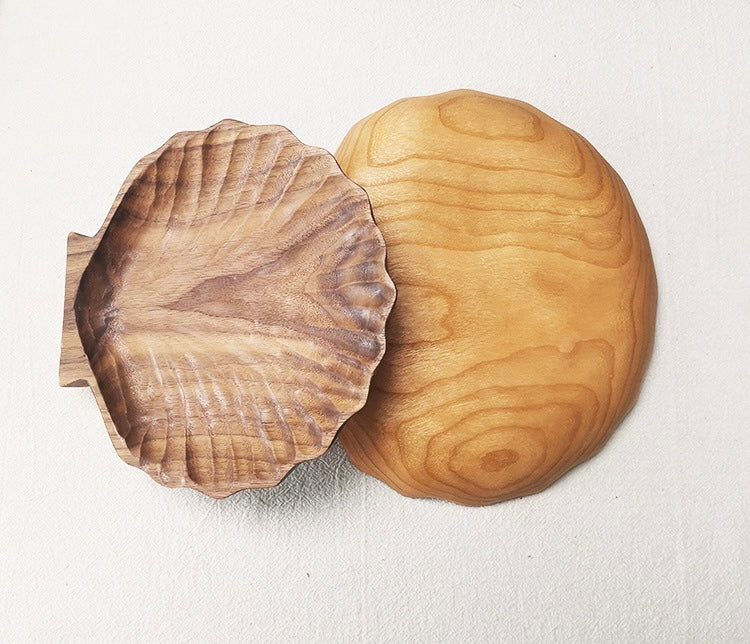 Gohobi Wooden Shell Shape Tray