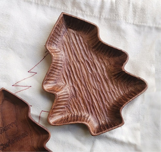 Gohobi Walnut Leaf Shape Tray