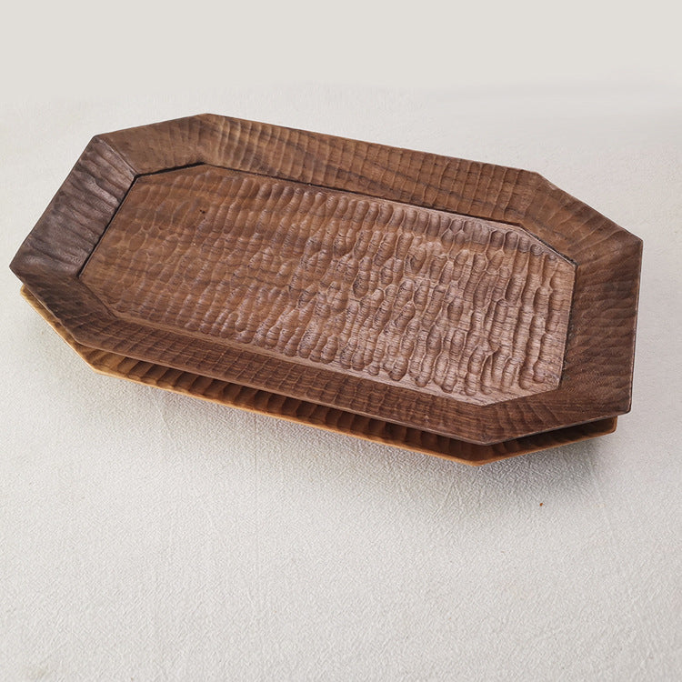 Gohobi Walnut Octagonal Shape Tray