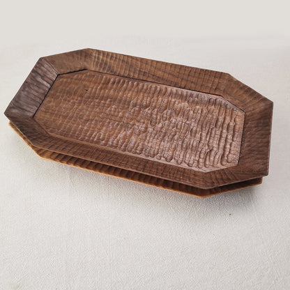 Gohobi Walnut Octagonal Shape Tray