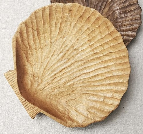 Gohobi Wooden Shell Shape Tray