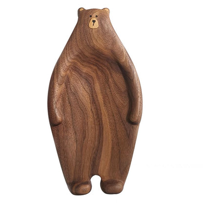 Gohobi Walnut Bear Shape Fruit Tray