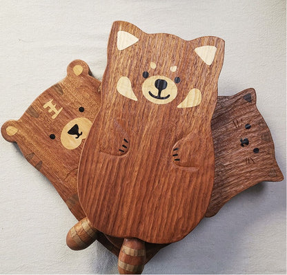 Gohobi Ebony Red Panda Shape Tray