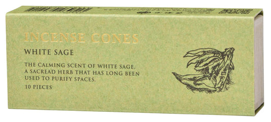 Incense Cones with Palo Santo Essential Oil - KOUSAIDO - White Sage