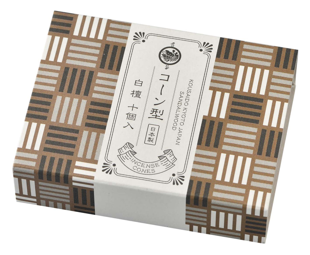 10pcs Cone Incense - KOUSAIDO - Sandalwood