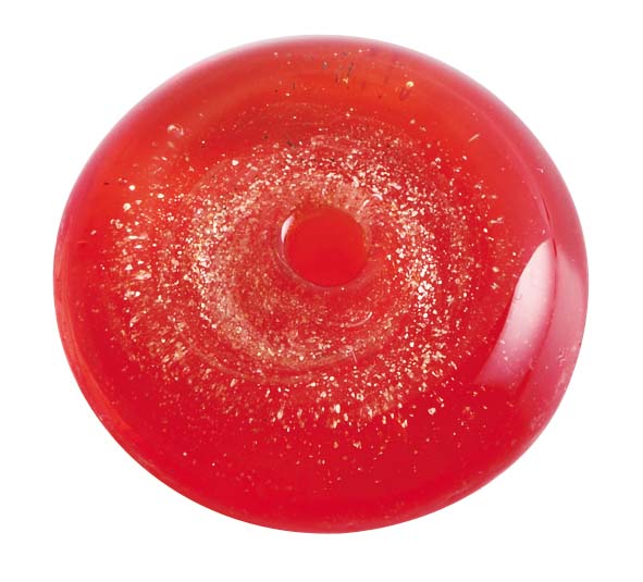 Glass Dish with Glitter Top - KOUSAIDO - Red