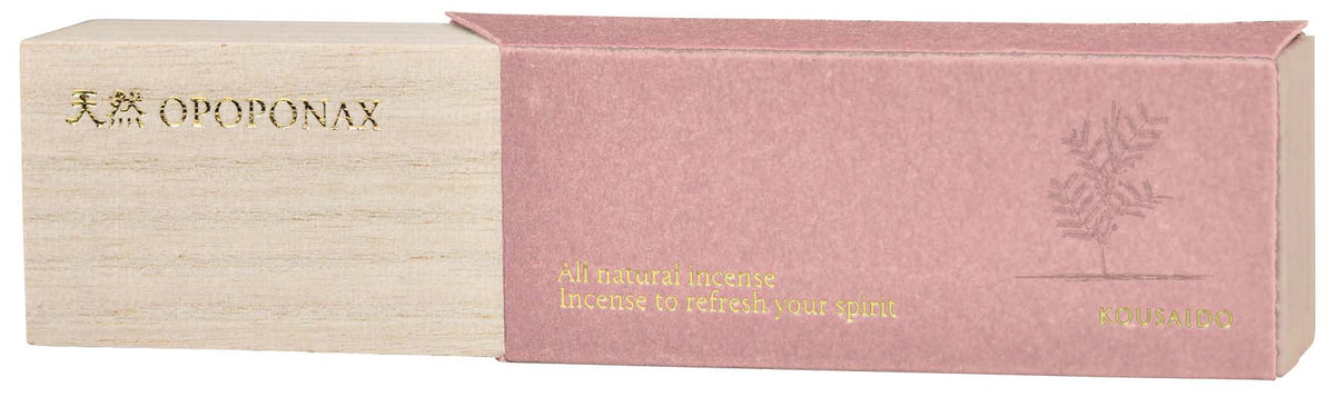 ALL NATURAL Incense - KOUSAIDO - Opoponax