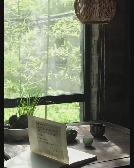 [賦山敘 x Gohobi] Antique-Style “Stone Blue Floral” Master Cup – Handmade Ceramic Aroma & Tasting Cup