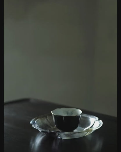 [賦山敘 x Gohobi] “Ink Bamboo & Crane” Kuikou Master Cup – Hand-Painted Jingdezhen Ceramic Tasting Cup