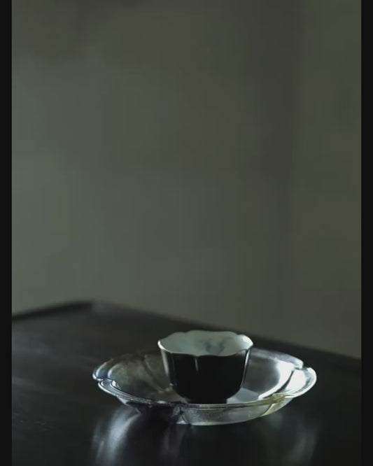 [賦山敘 x Gohobi] “Ink Bamboo & Crane” Kuikou Master Cup – Hand-Painted Jingdezhen Ceramic Tasting Cup