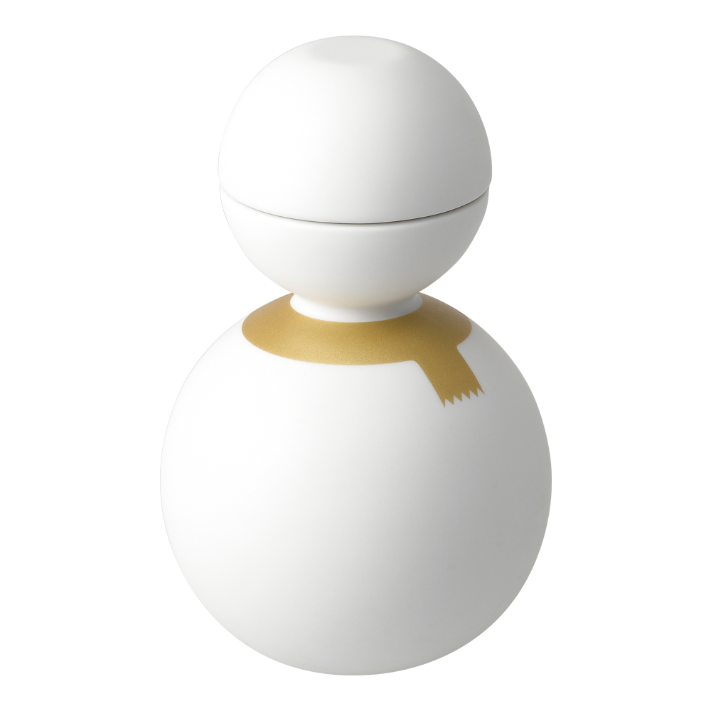 Snowman Sake Bottle and Cups (Muffler) - Ceramic Japan [Made in Japan]