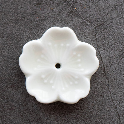 Gohobi Handmade Ceramic Flower Ornament Incense Holder