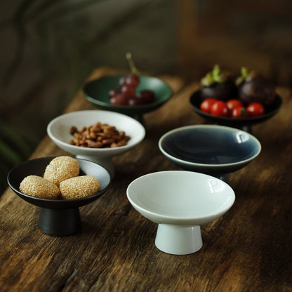 Gohobi Traditional Japanese Fruit Nuts Dessert Raised Plate Chinese Gongfu tea Kung fu tea Japanese Chado