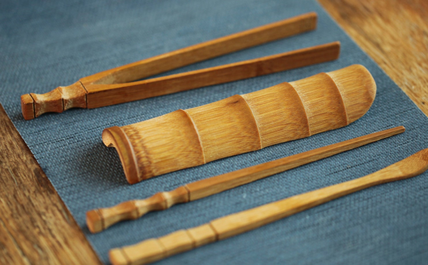 Gohobi Chinese Gongfu Tea Accessories tools set (Tea Spoon, Tea Scoop, Tea Tongs, Tea Pick, Tea Brush, Tea Strainer,basket) tea ceremony