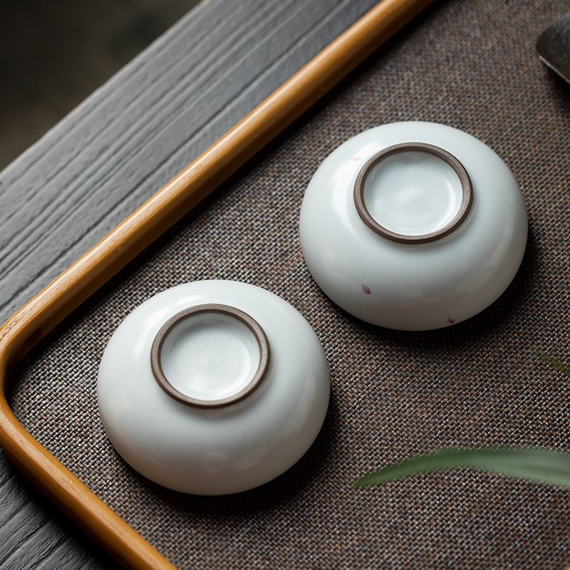 Gohobi Hand painted gold fish Tea Cup Ceramic Chinese Gongfu tea Kung fu tea Japanese Chado