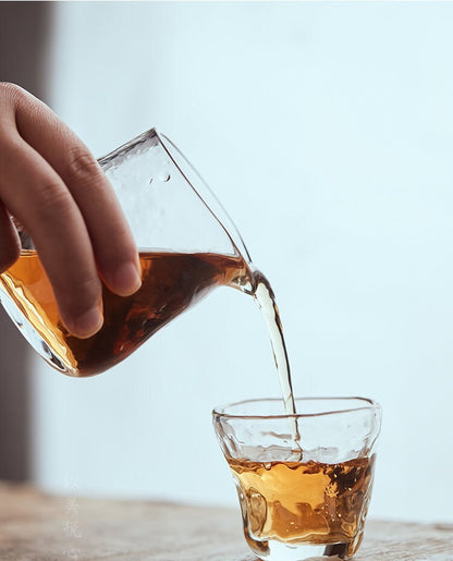 Gohobi Handmade tea Pitcher tea glass Fair cup tea cup Chinese Gongfu tea Kung fu tea Japanese Chado Glass