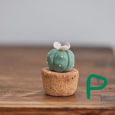 Gohobi Handmade cactus ceramic ornaments Japanese  ornaments wedding birthday plant lover gift