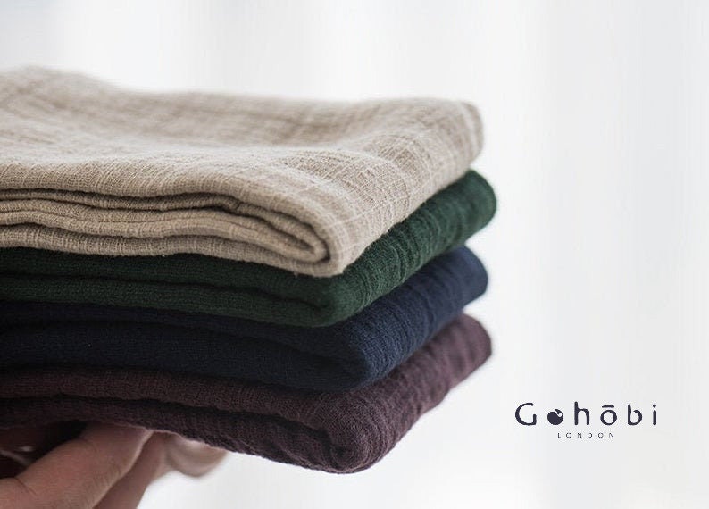 Gohobi Japanese Gongfu tea towels Kung fu tea towels Linen cotton tea towels Japanese Chado
