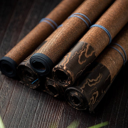 Gohobi Gongfu tea towels placemat for Tea ceremony 30cm x 60 cm Kung fu tea towels Linen cotton Japanese Chado Teaware placemat