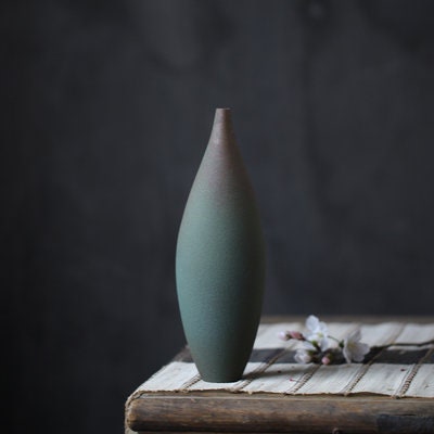 Gohobi Handmade ceramic zen vases vintage Japanese style table decoration house warming gift vase set