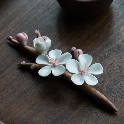 Gohobi Plum Blossom ornaments ceramic handmade Tea pets Chinese Gongfu tea Kung fu tea Japanese Chado unique ornaments