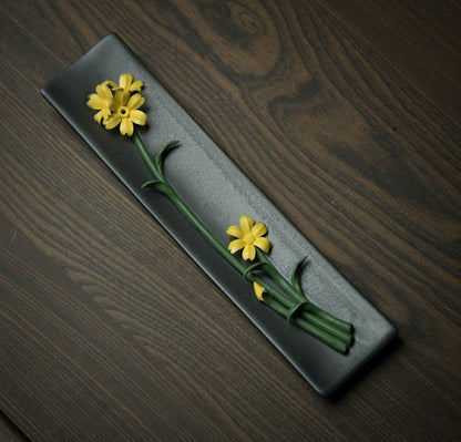Gohobi Handmade Flowers Incense holder Gongfu tea Japanese Chado