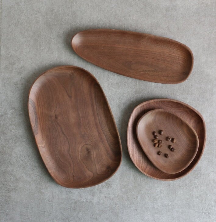 Gohobi Wooden Tea Trays Serving Tray wood tray wood plate Gongfu tea trays (5 versions) Japanese Chado