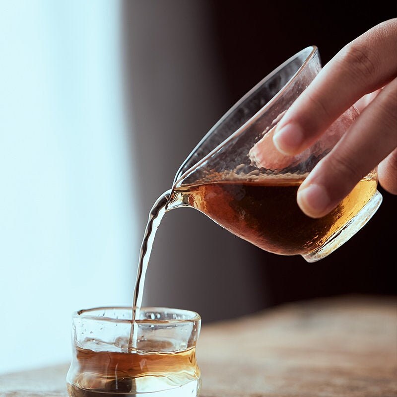 Gohobi Handmade tea glass Fair cup tea cup Chinese Gongfu tea Kung fu tea Japanese Chado