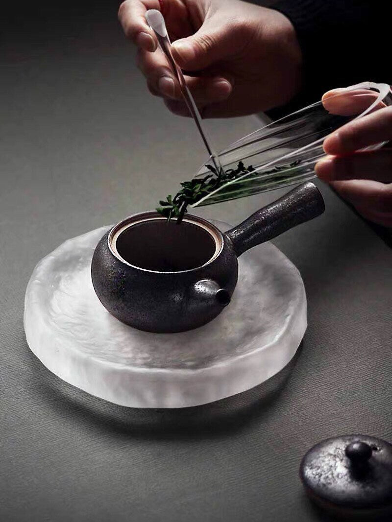 Gohobi Glass handmade Tea Trays Vintage Gongfu tea trays Japanese Chado Tea ceremony