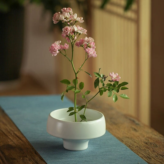 Gohobi Handmade Ikebana Vase set, Japanese vase, kenzan set, Japanese vase set, table decoration, flower arrangement oriental vase zen