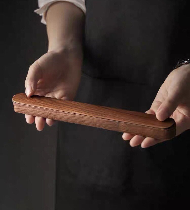 Gohobi A set of walnut chopsticks and box Chinese Japanese chopsticks oriental Gift ideas Table utensils