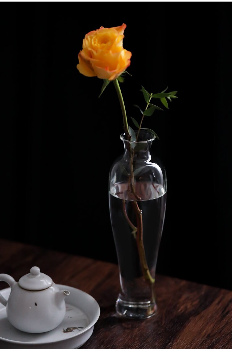 Gohobi Large Glass Vases Chinese Gongfu tea Kung fu tea Japanese Chado table decoration