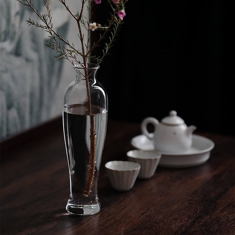 Gohobi Large Glass Vases Chinese Gongfu tea Kung fu tea Japanese Chado table decoration