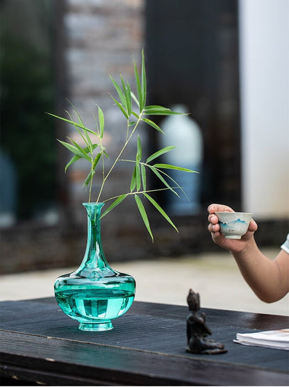 Gohobi Large Glass Vases Japanese Chado table decoration housewarming gift