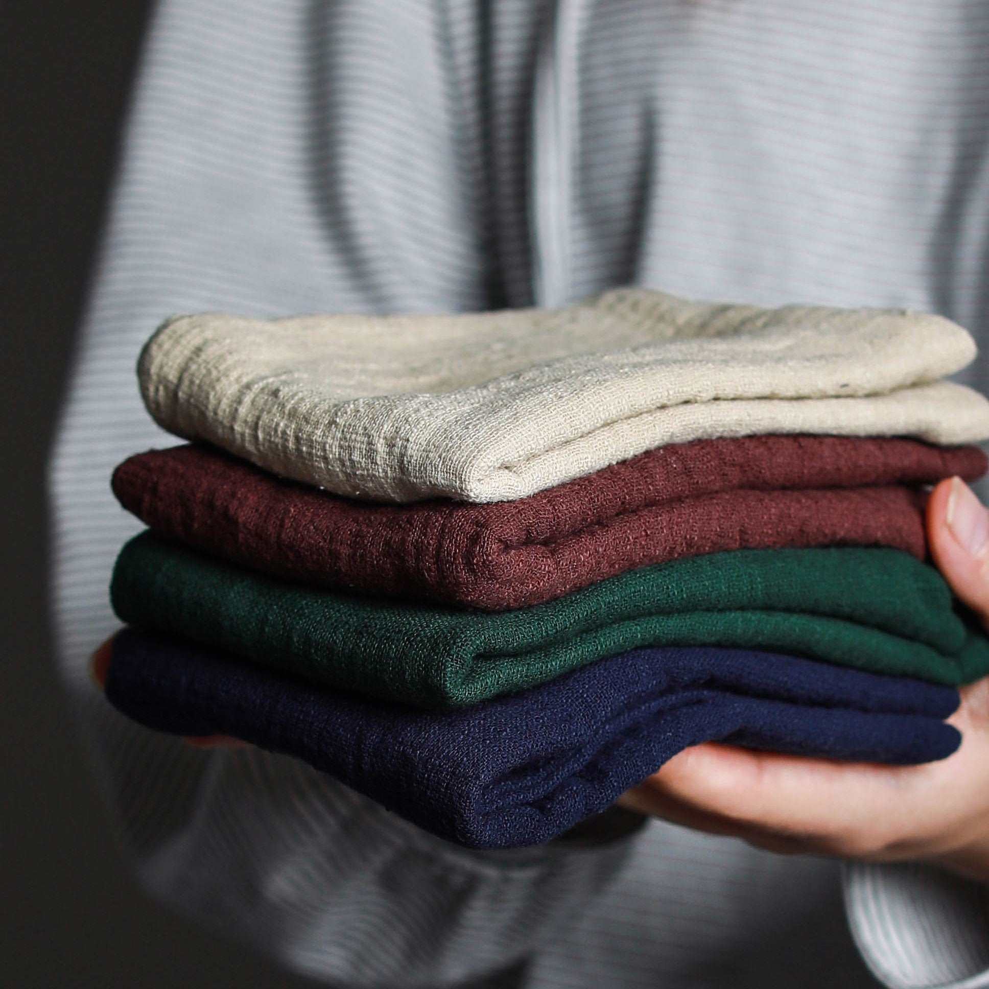 Gohobi Japanese Gongfu tea towels Kung fu tea towels Linen cotton tea towels Japanese Chado