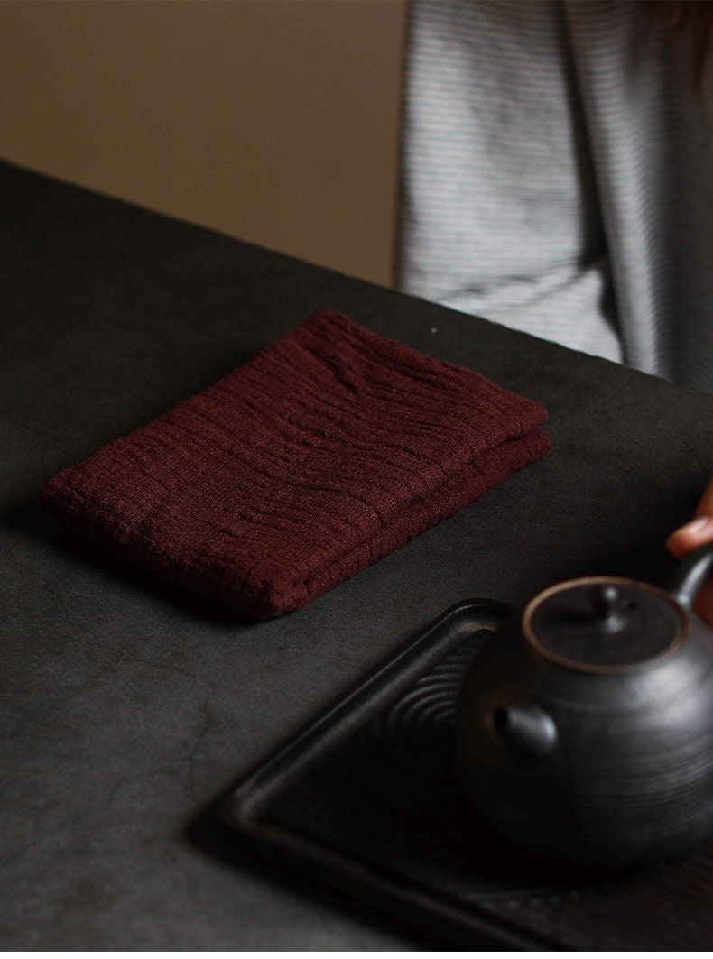 Gohobi Japanese Gongfu tea towels Kung fu tea towels Linen cotton tea towels Japanese Chado