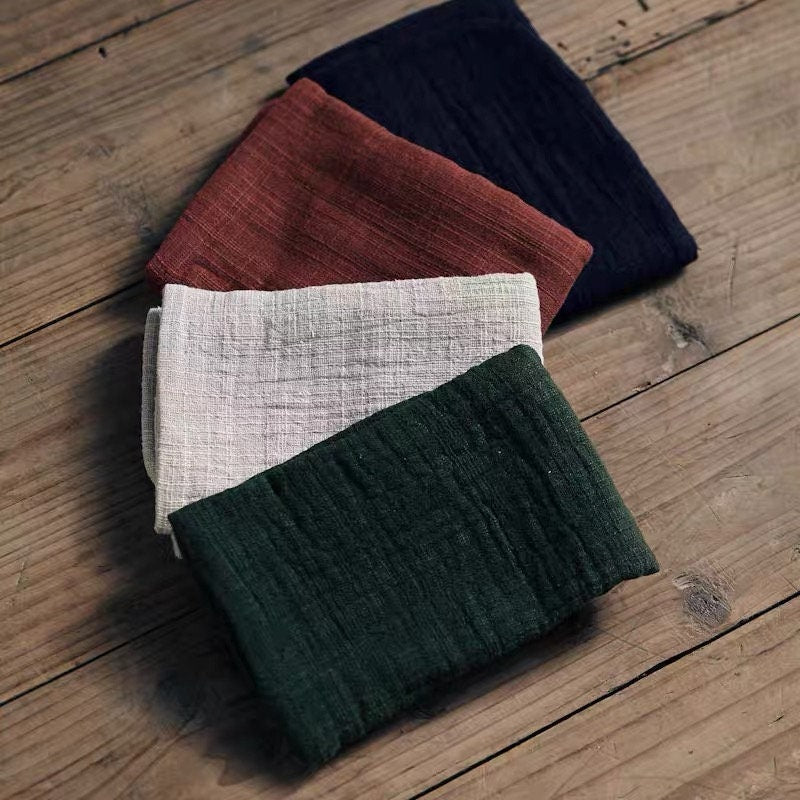 Gohobi Japanese Gongfu tea towels Kung fu tea towels Linen cotton tea towels Japanese Chado