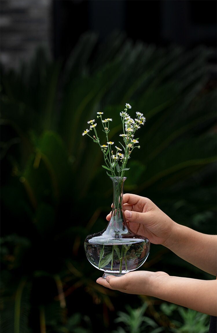 Gohobi Large Glass Vases Japanese Chado table decoration housewarming gift