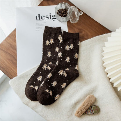 Tree wool socks Women Winter Socks gift