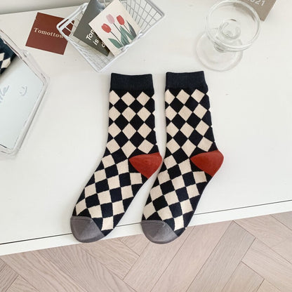 Floral socks gift Women Winter Socks gift cotton flowers Korean Japanese