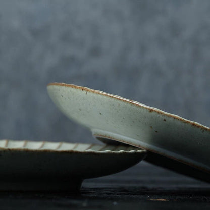 Gohobi handmade ceramic plate Japanese style tableware stoneware
