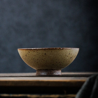 Gohobi handmade ceramic bowl rice bowl  tea Japanese style tableware stoneware