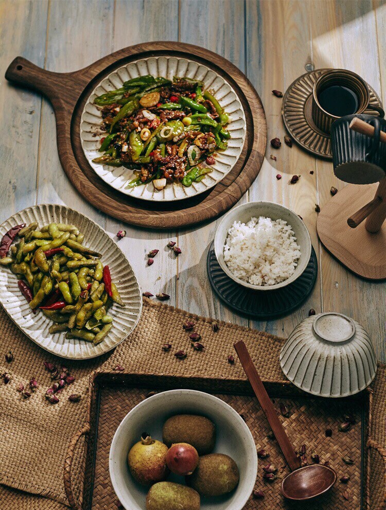 Gohobi handmade ceramic bowl Japanese style tableware stoneware