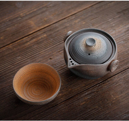 Gohobi Ceramic gaiwan set Chinese Gongfu tea travel tea sets handmade gift set Japanese Chado