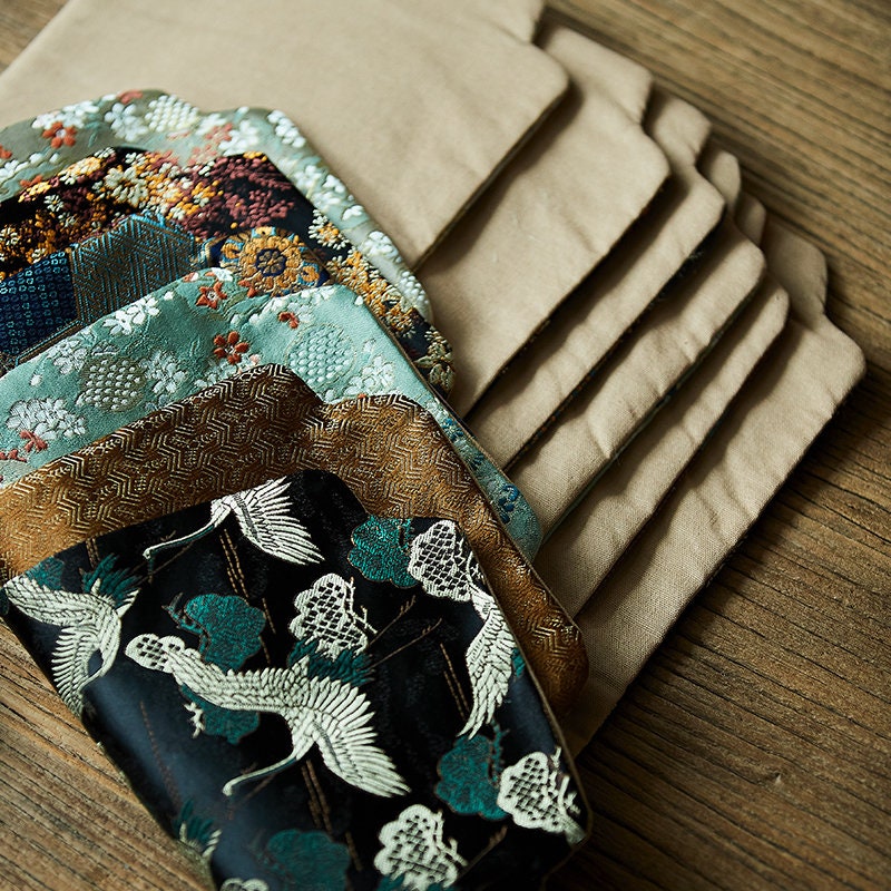 Gohobi Gongfu Tea ceremony placemat 48cm x 21 cm Kung fu tea towels Linen cotton Japanese Chado teaware placemat