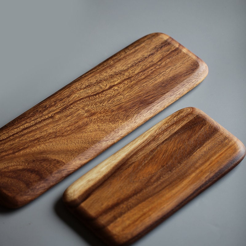 Gohobi Wooden Tea Trays Serving Trays Gongfu tea trays (2 versions) Japanese Chado Acacia wood