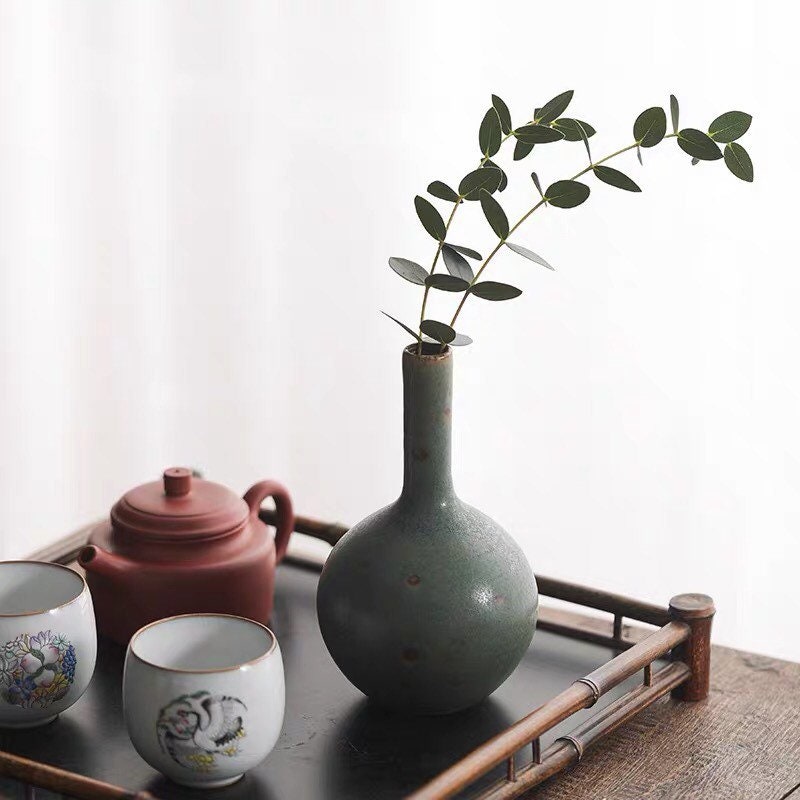 Gohobi Handmade ceramic zen vases table decoration house warming gift Japanese vintage style