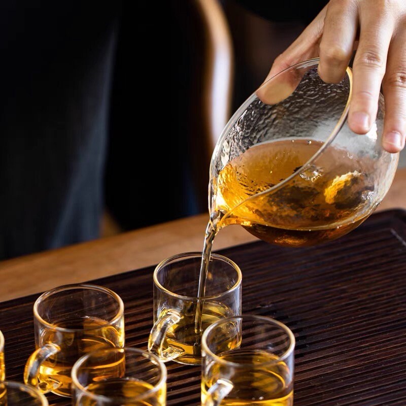 Gohobi Handmade Matcha tea glass cup, tea ceremony gift set, Japanese Tea